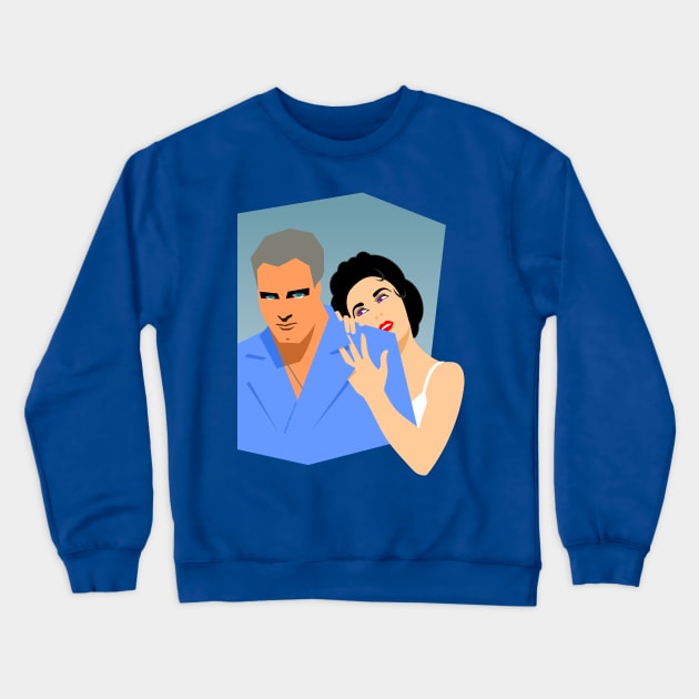 Cat on a hot tin roof Crewneck Sweatshirt by tuditees